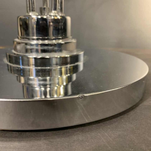 Rare space age "Eyeball" table lamp, chromed steel, 5 light arms, 1970s