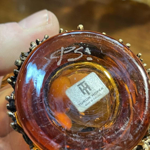 PENTTI SARPANEVA TURUN HOPEA FINLAND voor OY KUMELA LTD, glaswerkset ca 1972