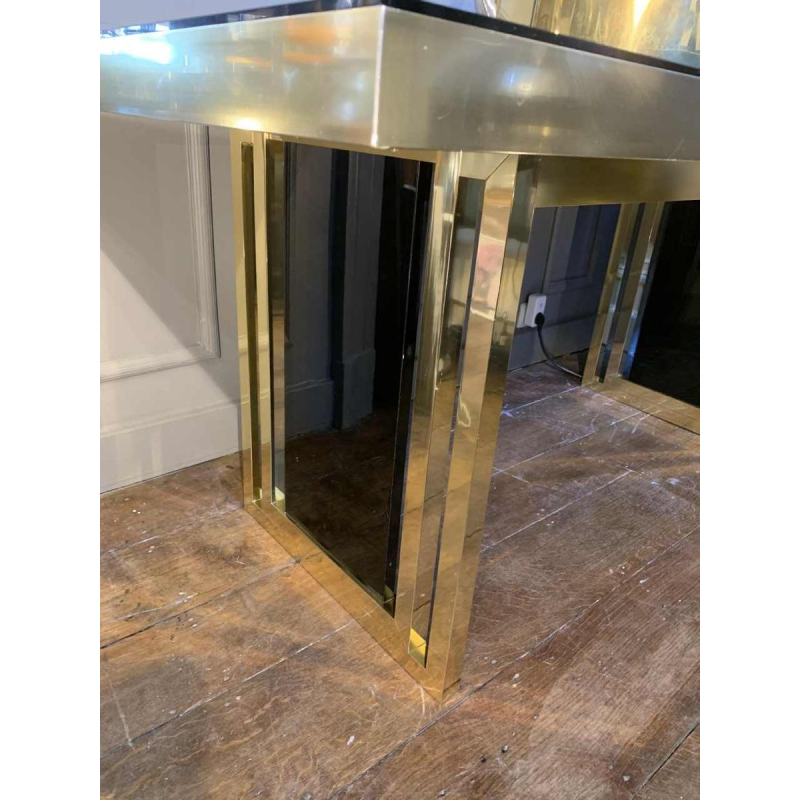 Romeo Rega (attribuÃ©), table de salle a manger, Design italien Hollywood Regency