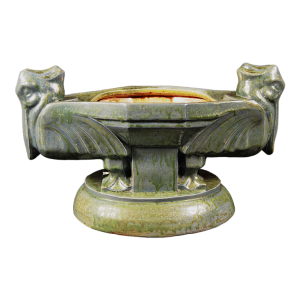 ROGER GUERIN, pelican planter, Bouffioulx stoneware, Art Deco sculpture 1925