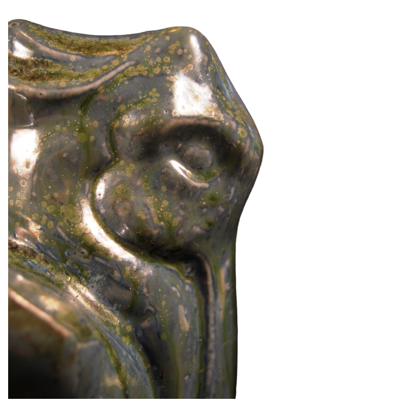 ROGER GUERIN, pelican planter, Bouffioulx stoneware, Art Deco sculpture 1925