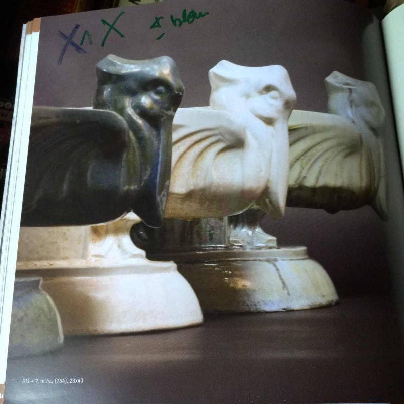 ROGER GUERIN, jardinière pélicans, grès de Bouffioulx sculpture Art Déco 1925