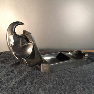 Art Deco GUMMON bakelite elephant, office / smoking set, circa 1925