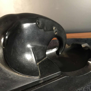 Art Deco GUMMON bakelite elephant, office / smoking set, circa 1925