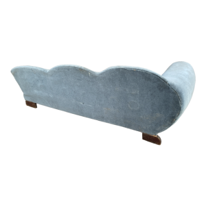 ReÂ´camier meÂ´ridienne chaise longue canapÃ© Art DeÂ´co ca 1930, velours Ã  nettoyer ou remplacer