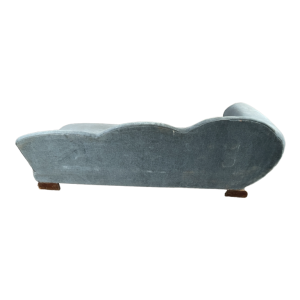 ReÂ´camier meÂ´ridienne chaise longue canapÃ© Art DeÂ´co ca 1930, velours Ã  nettoyer ou remplacer