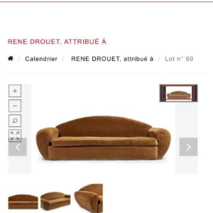 Recamier Lounge Chair Sofa Art Deco, velvet to restore / refill / wash, ca 1930