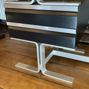 WALTER & MORETTI, Bureau Design Moderniste Estampille´, Aluminium Brosse´, 1970s