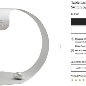 WALTER & MORETTI, Stamped Modernist Design Desk, Brushed Aluminium, 1970s