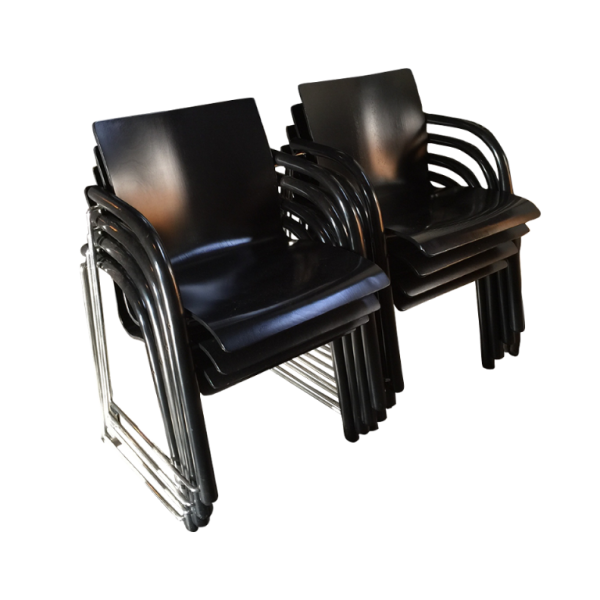 Thonet Frankenberg - Wolf Schneider & Ulrich Böhme - série 8 de chaises