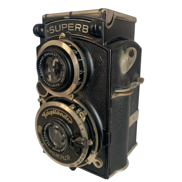 Voigtländer Superb met Aastigmat Skopar 3.5/7.5cm, ca 1935