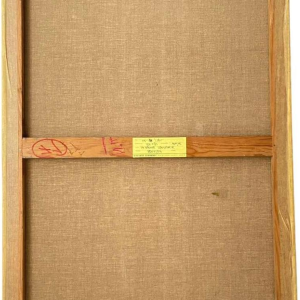 Jean-Pierre Serrier 'La femme dominante' tableau surréaliste, huile sur toile, 1969