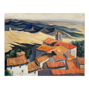 Philippe MAINIE, tableau paysage, huile sur toile, 1977