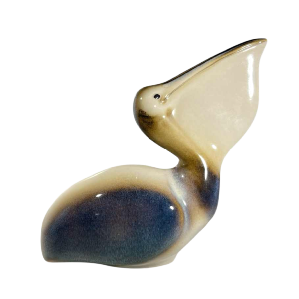 Ljubisa Mišic for Goebel “Pelican' Bird sculpture, polychrome ceramic, Germany 1984