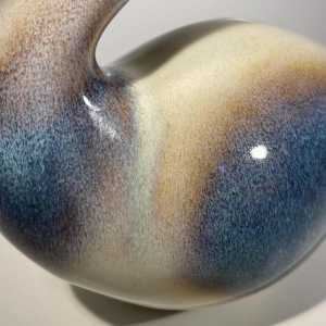 Ljubisa Mišic for Goebel “Pelican' Bird sculpture, polychrome ceramic, Germany 1984