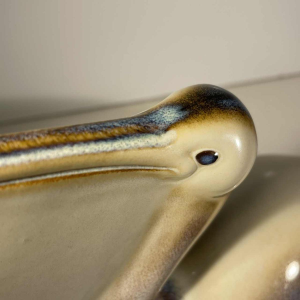 Ljubisa Mišic for Goebel “Pelican' Bird sculpture, polychrome ceramic, Germany 1984