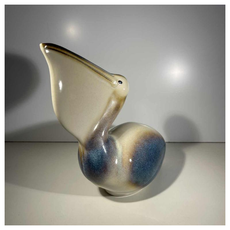 Ljubisa Mišic for Goebel “Pelican' Bird sculpture, polychrome ceramic, Germany 1984