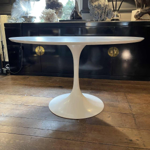 Ensemble Table Ronde et 4 Chaises " Tulipe ", Qualité Top, Knoll ?, 1960/70s