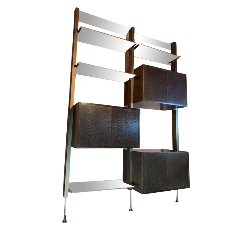 MICHEL DUCAROY pour ROCHE BOBOIS, Wall Unit Etagère Bibliothèque Modulable 1970s