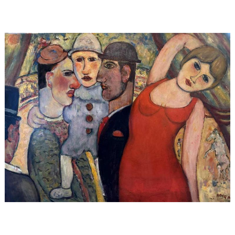 Marcel HOCQ (1933-2021): « Les amoureux au cirque » 2003
