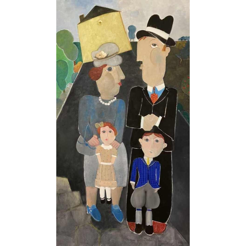 René DESSAINTE (1927-2012) : « La famille - Jour de fête en 1938 »