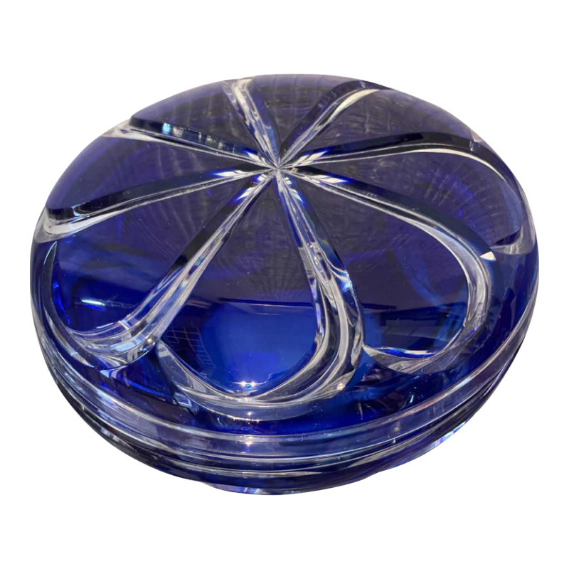 Appelée bonbonnière Van de Velde cristal Val Saint Lambert