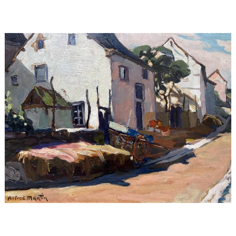 Alfred MARTIN (1888-1950): « paysage lumineux gaumais ou ardennais »