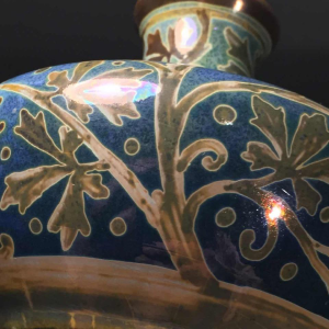 Vase Art Nouveau en céramique irisé Royal Lancastrian Pilkington, Gordon M. Forsyth, circa 1905