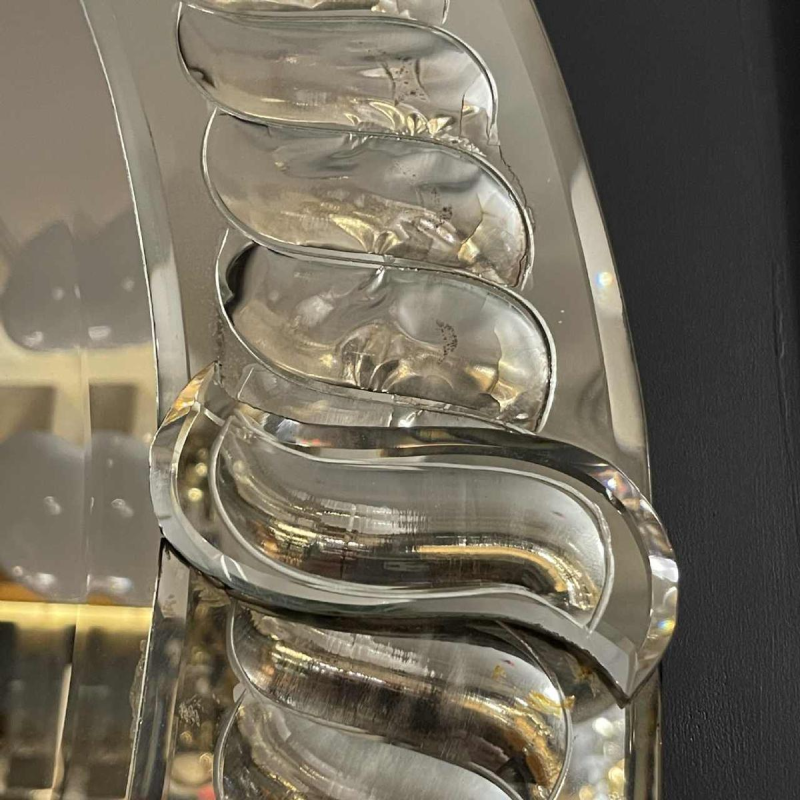 OLIVIER DE SCHRIJVER, grand miroir rond (90cm) façon mercure ancien