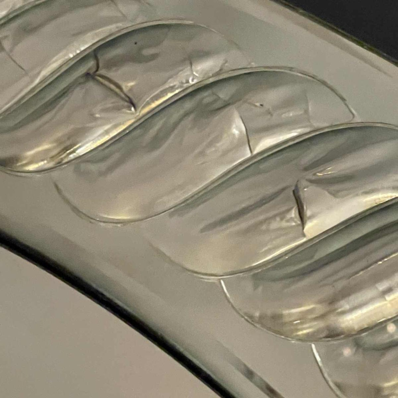 OLIVIER DE SCHRIJVER, grand miroir rond (90cm) façon mercure ancien