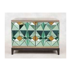 OLIVIER DE SCHRIJVER, grand miroir rond (90cm) façon mercure ancien