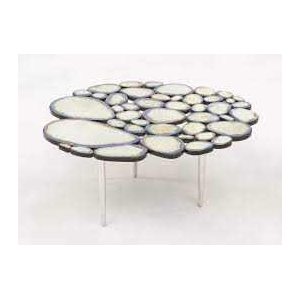 OLIVIER DE SCHRIJVER, large round mirror (90cm) antique mercury style