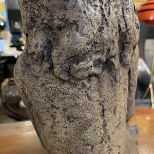 Beeldhouwwerk 'Meisje' in steengoed, uniek stuk, keramiek in de stijl van Elie Van Damme voor Amphora, ca 1970