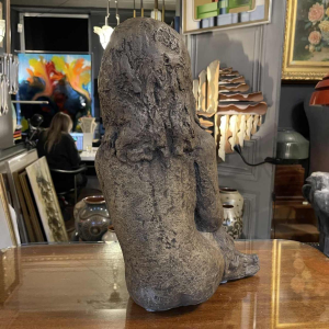 Girl' sculpture in stoneware, unique piece, ceramic in the Elie Van Damme style for Amphora, ca 1970