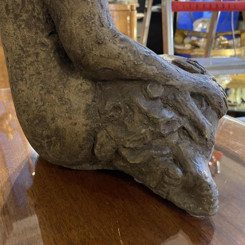 Sculpture 'fillette' en grès , pièce unique, céramique dans le style de Elie Van Damme pour Amphora, ca 1970