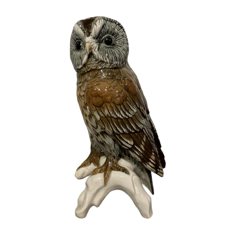 Hibou ou chouette Karl ENS porcelaine de Saxe