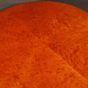 Cylindre" Art Deco kolomtafel van wortelnotenhout - circa 1930