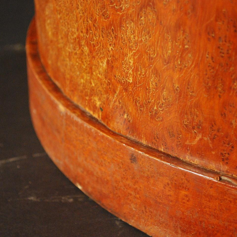 Cylindre" Art Deco kolomtafel van wortelnotenhout - circa 1930