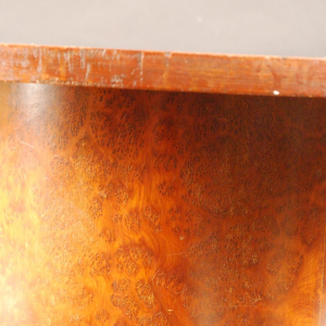 Cylindre" Art Deco pedestal table in burr walnut - circa 1930