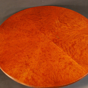 Guéridon "Cylindre" Art Déco en loupe de noyer - circa 1930