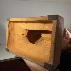 JOE DESCOMPS CORMIER 'Knielende naakte vrouw met draperie' Art Deco terracotta sculptuur, ca. 1910