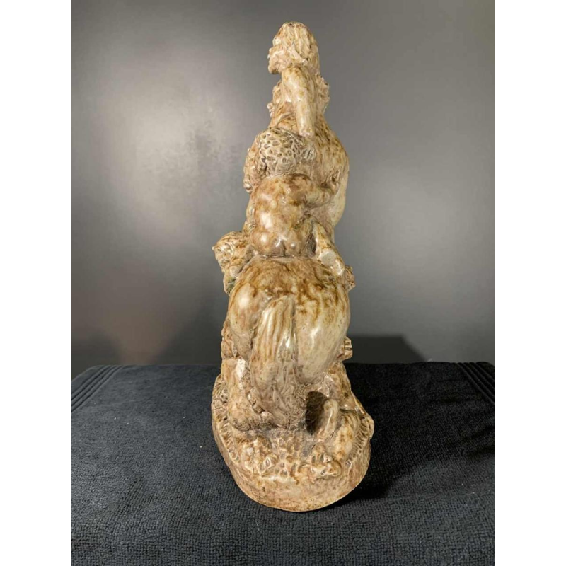 BEESEL TERRACO DRAAK Sint Joris, Sculpture en Grès, Centaure et Putti, ca 1940