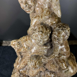 BEESEL TERRACO DRAAK Sint Joris, Stoneware Sculpture, Centaur and Putti 1940s