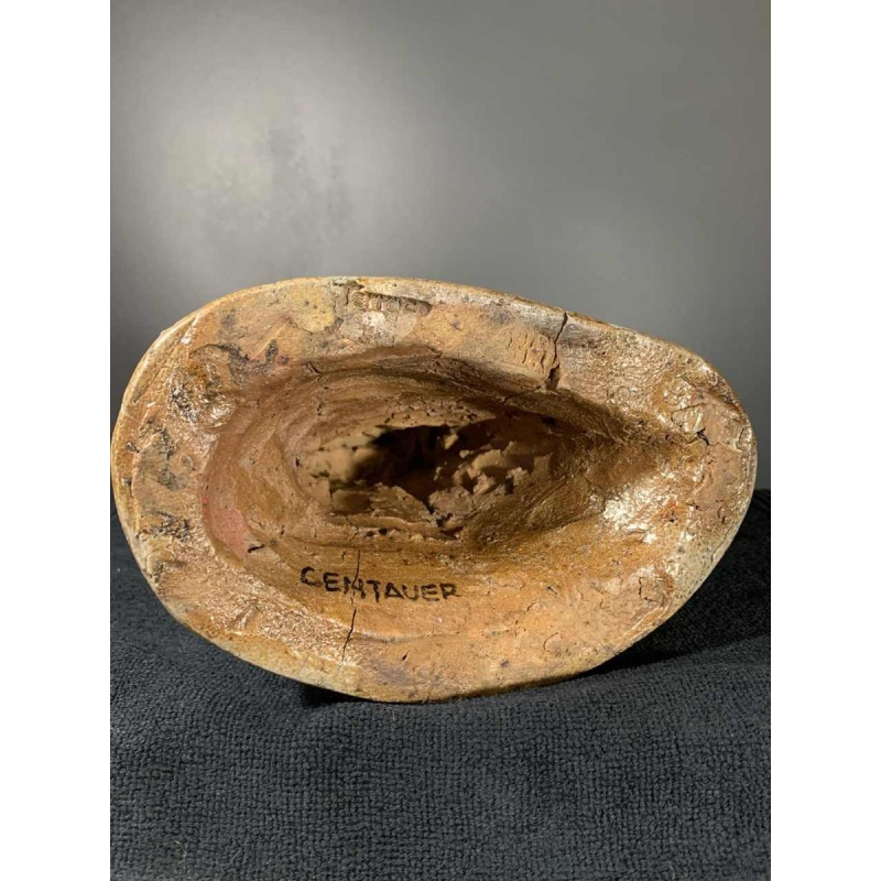 BEESEL TERRACO DRAAK Sint Joris, Sculpture en Grès, Centaure et Putti, ca 1940