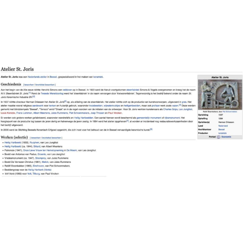 BEESEL TERRACO DRAAK Sint Joris, Sculpture en Grès, Centaure et Putti, ca 1940