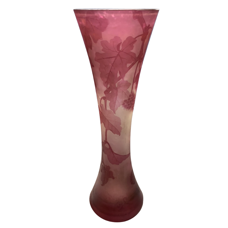 Vase diabolo Val Saint Lambert