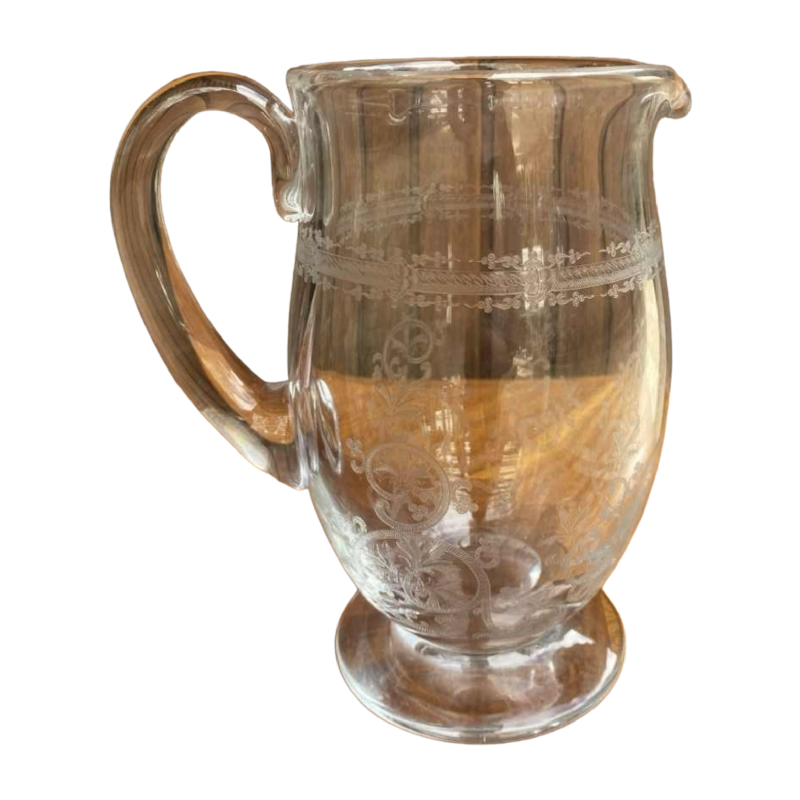 Pichet en cristal Baccarat Art Nouveau 1900