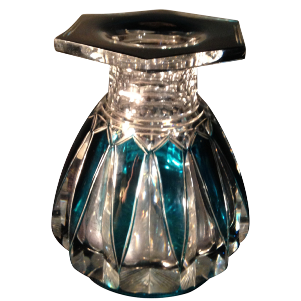 Joseph Simon (attribué à) vase Art Deco en cristal du Val Saint Lambert, circa 1930