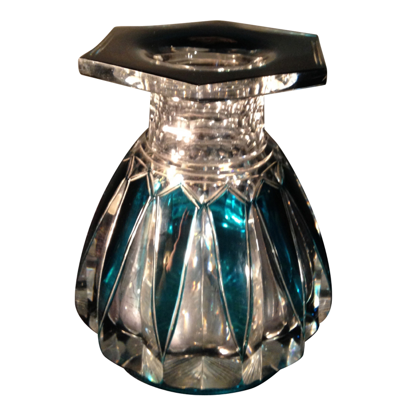 Joseph Simon (attribued to) Art Deco crystal vase from Val Saint Lambert, circa 1930