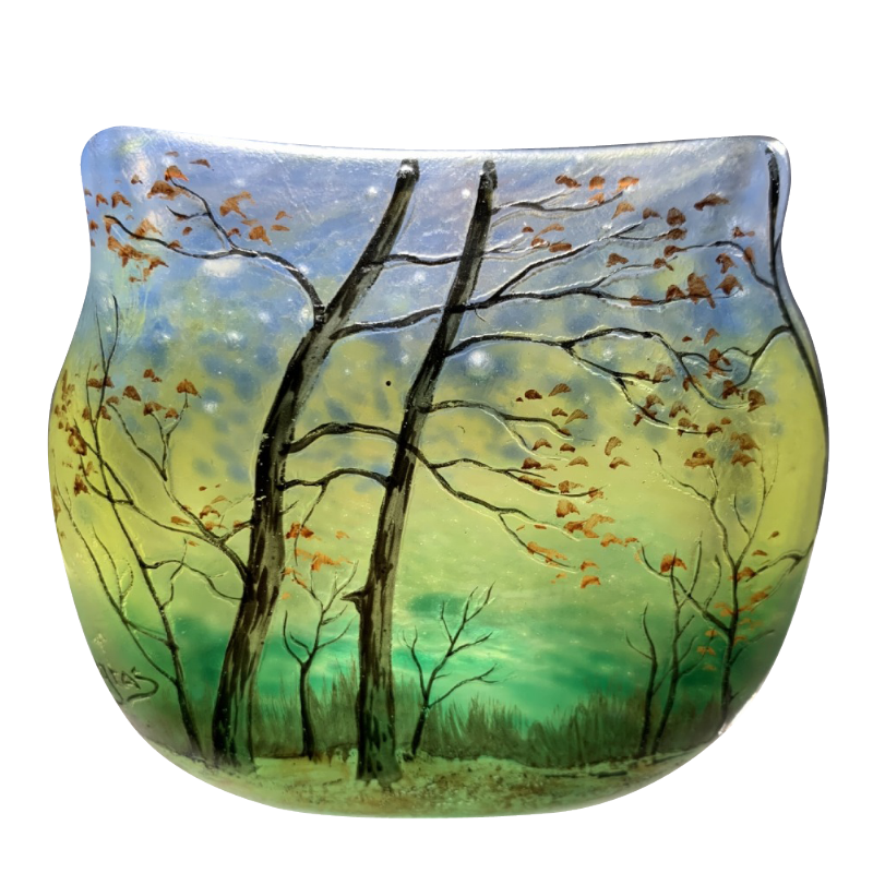 Vase de la maison LEGRAS à Saint Denis (Paris) France époque environ 1900